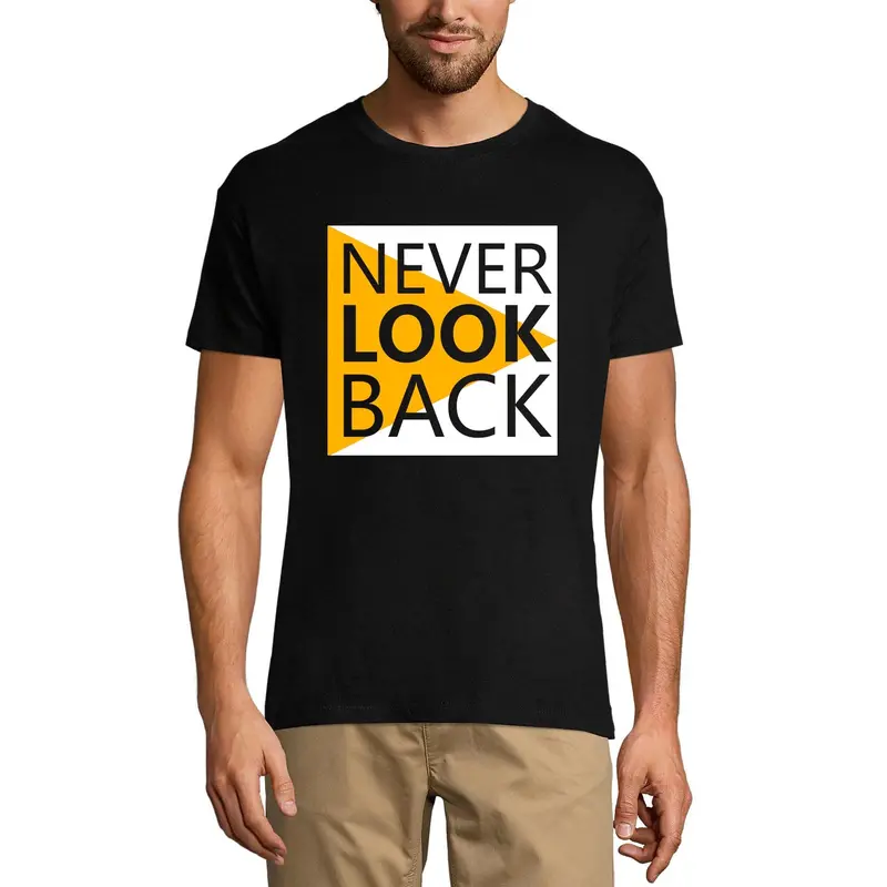 Ultrabasic Graphic Men's T-Shirt Never Look Back - Motivational Life Quote 1