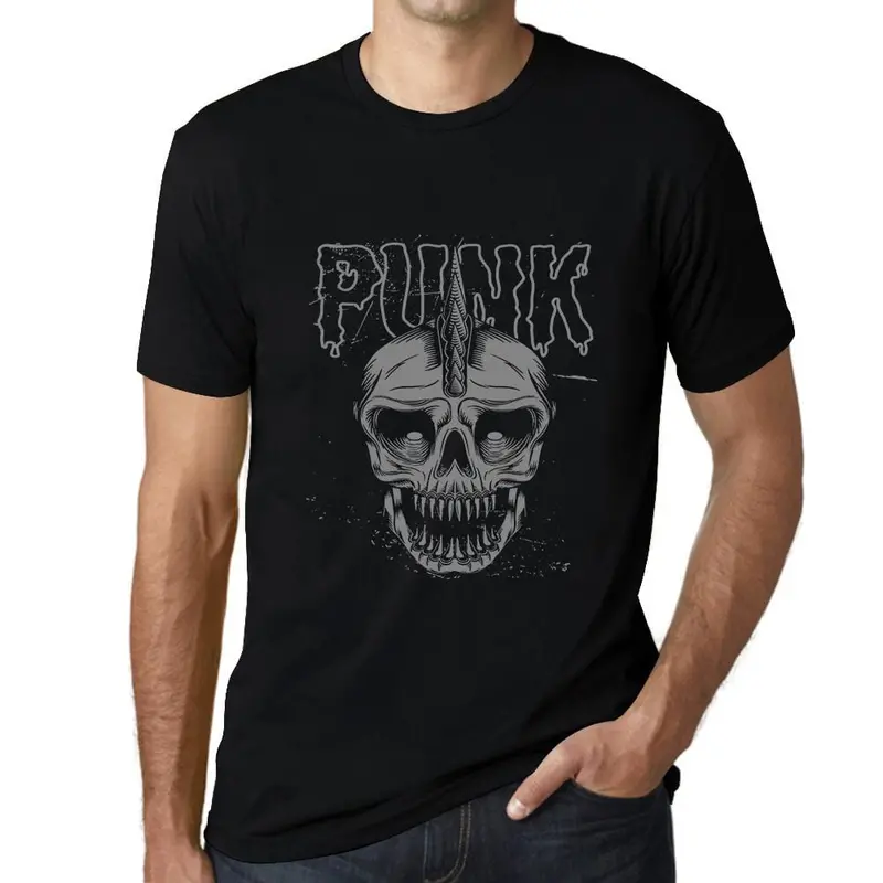 Ultrabasic Graphic Men's T-Shirt - Punk Skull - Funny Music Shirt For Men 1