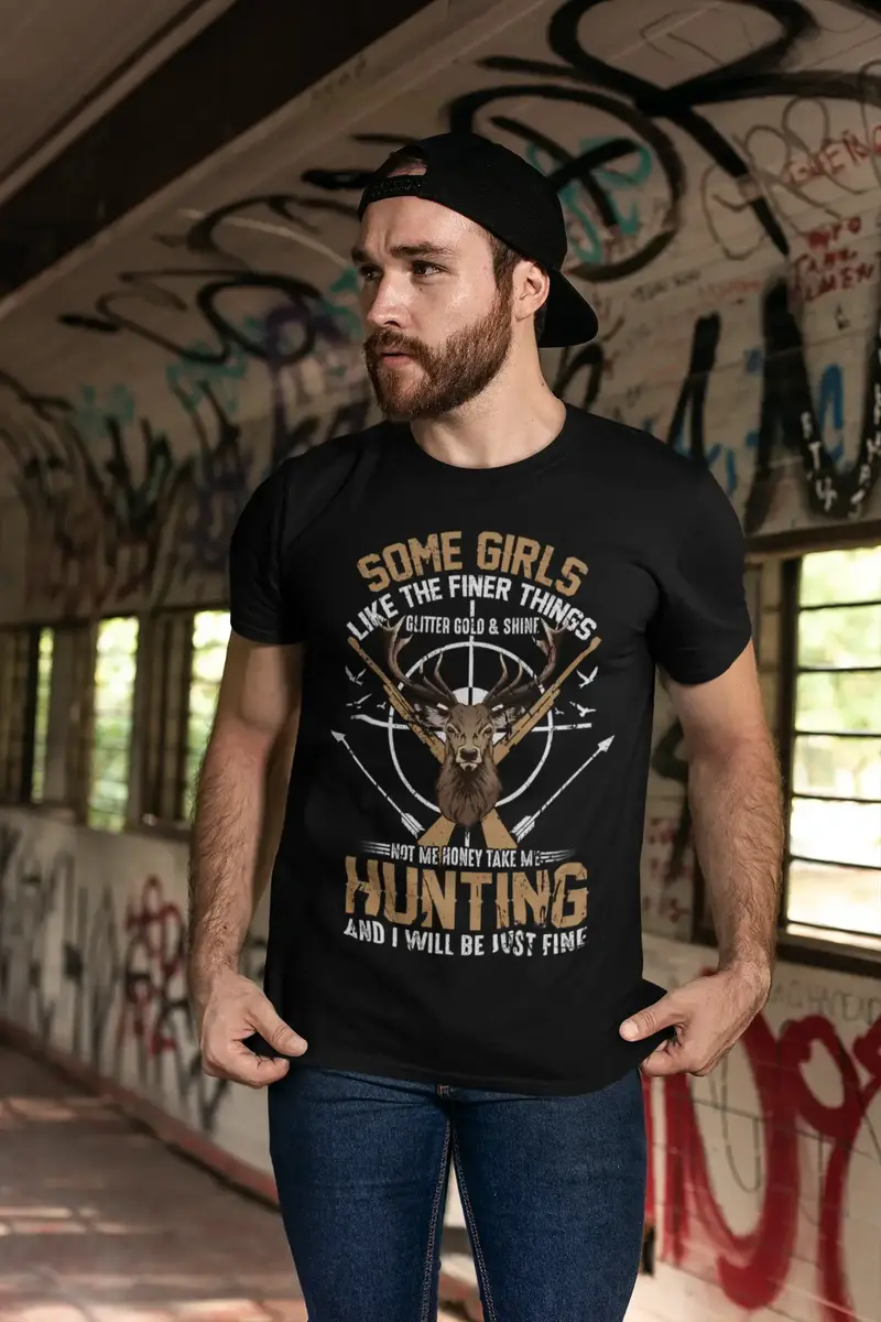 Ultrabasic Graphic Men's T-Shirt Take Me Hunting And I Will Be Just Fine - Funny Hunter's Tee Shirt 1
