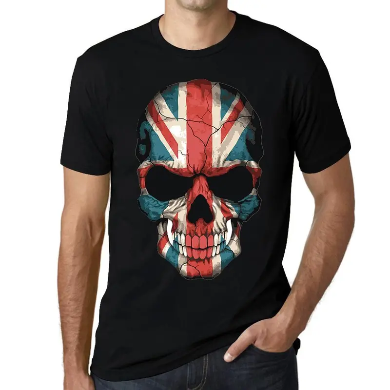 Ultrabasic Graphic Men's T-Shirt - United Kingdom Skull Shirt - Great Britain Tee 1