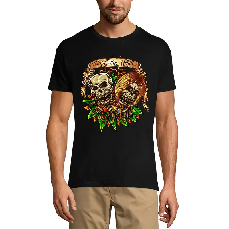 Ultrabasic Graphic Men's T-Shirt Until The Death - Scary Skulls - Vintage Shirt 1