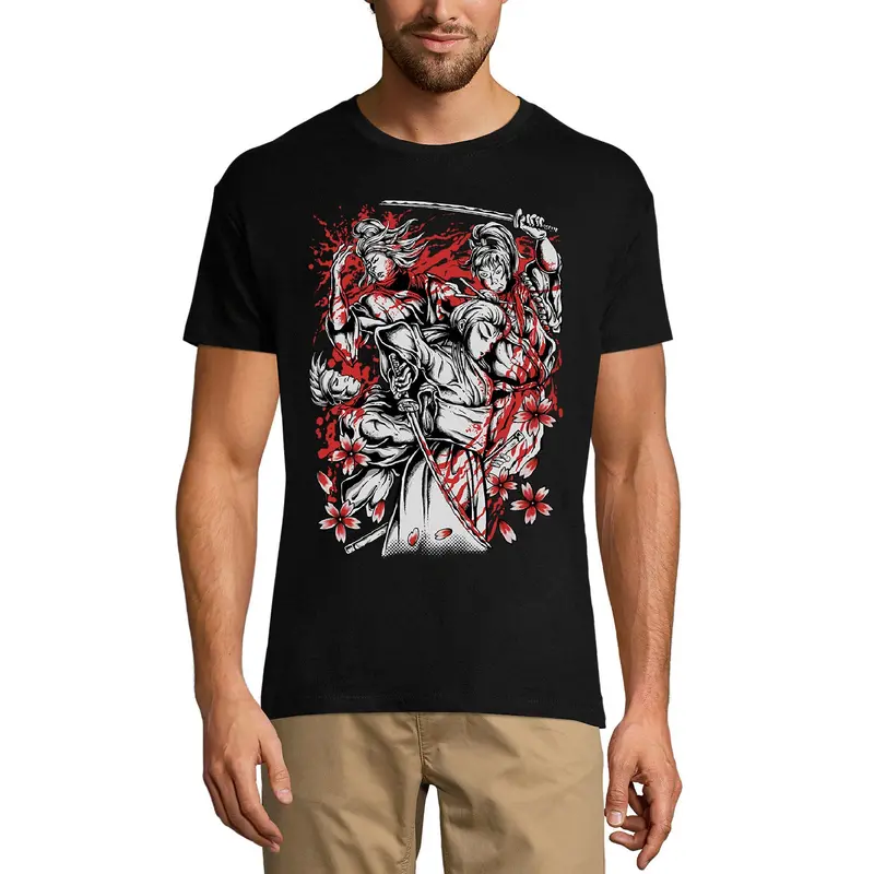 Ultrabasic Graphic Men's T-Shirt Way Of The Samurai - Vintage Scary Shirt 1