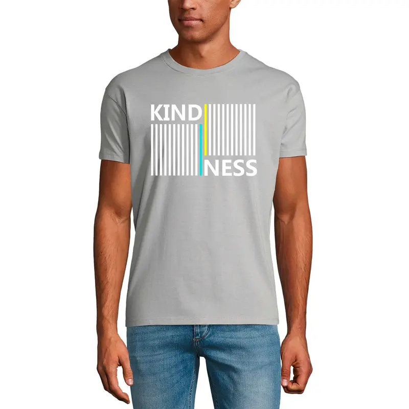 Ultrabasic Graphic T-Shirt Kindness - Printed Letter Shirt - Barcode 1