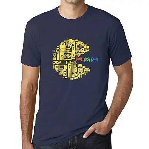 Ultrabasic - Graphique Homme Classique Vintage Manette T-Shirt Esports Cadeau Imprimé Tée-Shirt French Marine 1