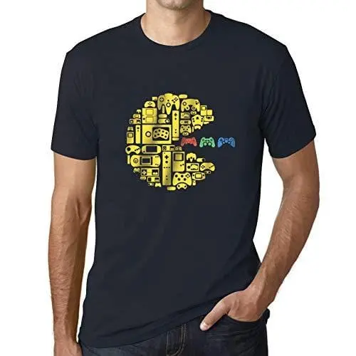 Ultrabasic - Graphique Homme Classique Vintage Manette T-Shirt Esports Cadeau Imprimé Tée-Shirt Marine 1