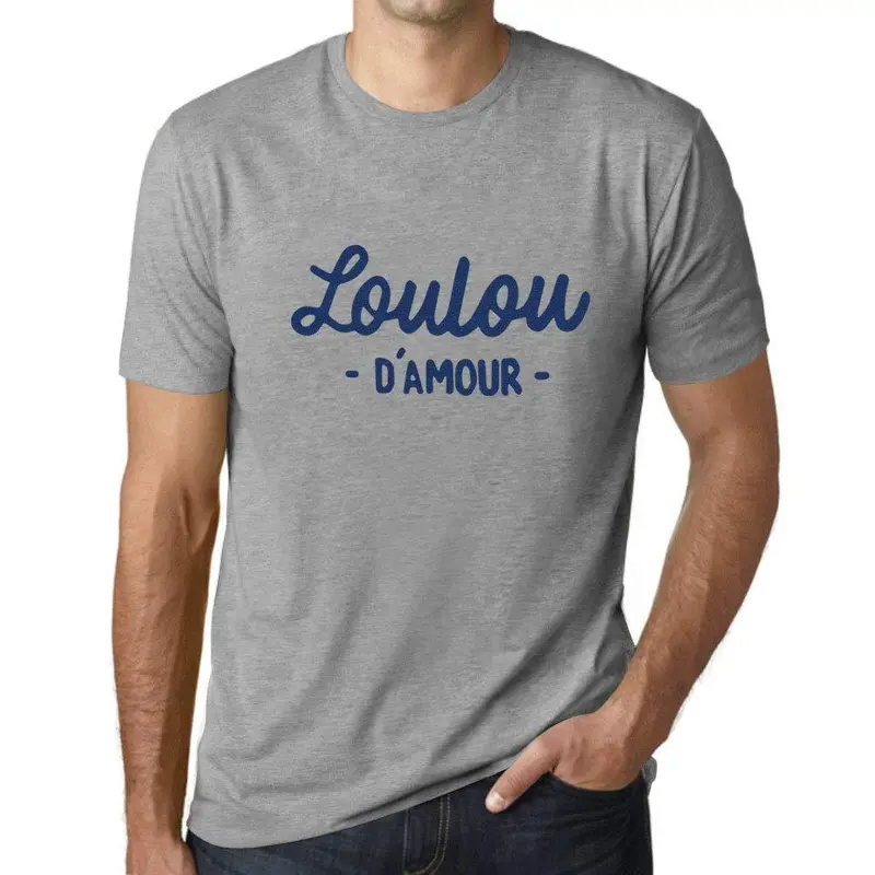 Ultrabasic - Graphique Homme Loulou D'amour T-Shirt Blanc Lettre 1