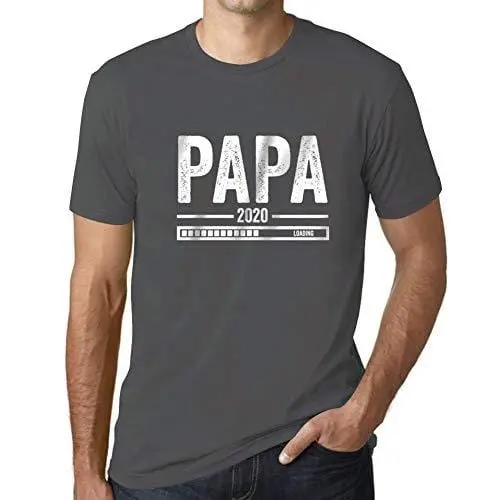 Ultrabasic - Graphique Homme Papa Loading T-Shirt Cadeau Imprimé Tée-Shirt Gris Souris 1