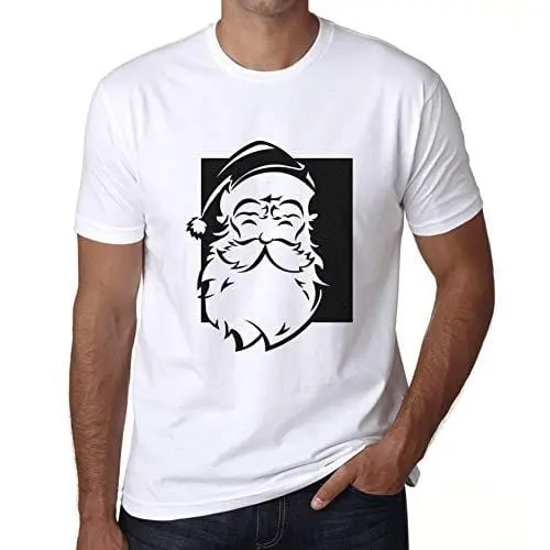 Ultrabasic - Graphique Homme Santa Funny T-Shirt Cadeau Imprimé Tée-Shirt Blanco 1