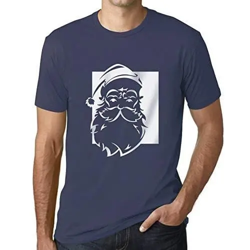 Ultrabasic - Graphique Homme Santa Funny T-Shirt Cadeau Imprimé Tée-Shirt Denim 1