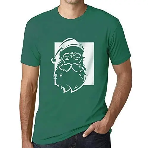 Ultrabasic - Graphique Homme Santa Funny T-Shirt Cadeau Imprimé Tée-Shirt Emeraude 1