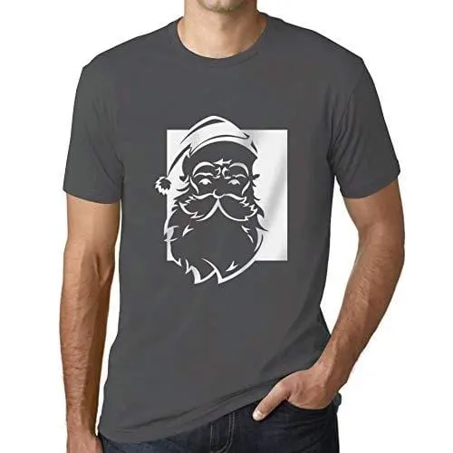 Ultrabasic - Graphique Homme Santa Funny T-Shirt Cadeau Imprimé Tée-Shirt Gris Souris 1