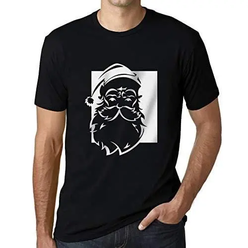Ultrabasic - Graphique Homme Santa Funny T-Shirt Cadeau Imprimé Tée-Shirt Noir Profond 1