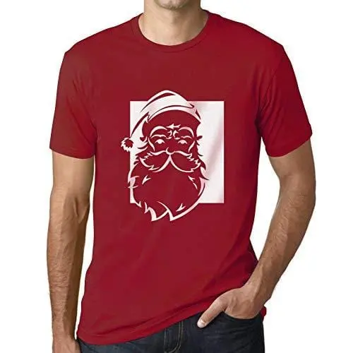 Ultrabasic - Graphique Homme Santa Funny T-Shirt Cadeau Imprimé Tée-Shirt Rouge Tango 1