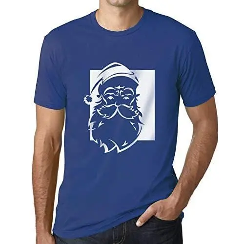 Ultrabasic - Graphique Homme Santa Funny T-Shirt Cadeau Imprimé Tée-Shirt Royal 1