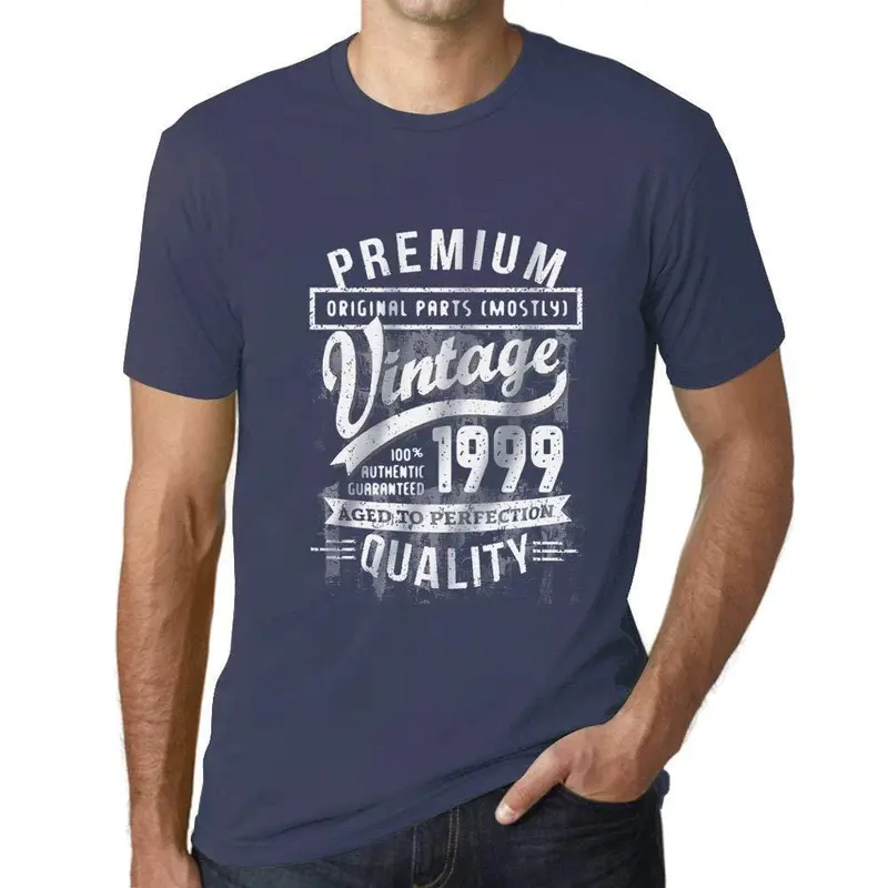 Ultrabasic - Homme Graphique 1999 Aged To Perfection T-Shirt - Cadeau D'anniversaire Pour 20 Ans Denim 1