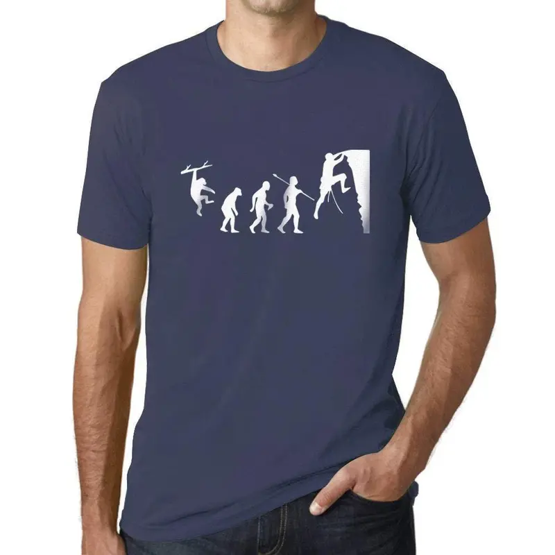 Ultrabasic - Homme Graphique Evolution De L'escalade Imprimé Denim 1