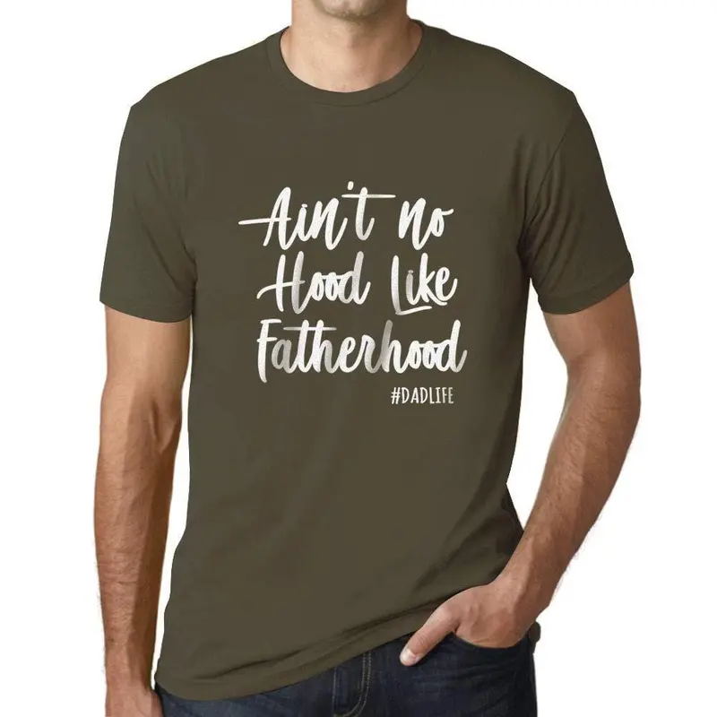 Ultrabasic - Homme Graphique La Paternité N'est Pas Pareille T-Shirt Imprimé Lettres Army 1