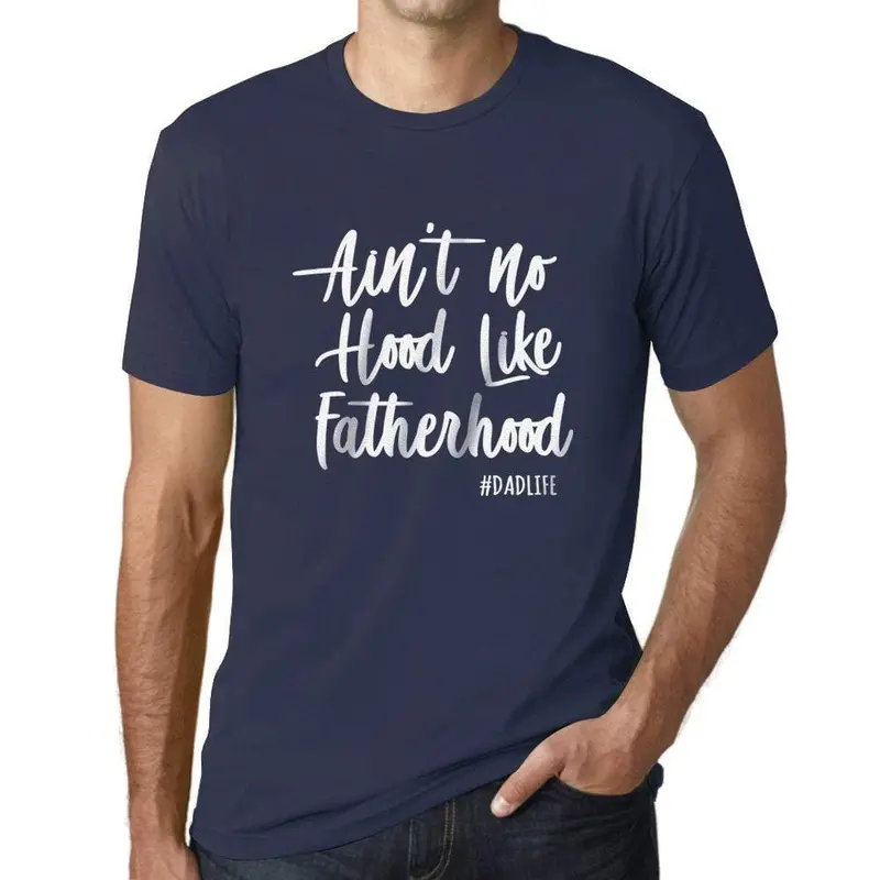 Ultrabasic - Homme Graphique La Paternité N'est Pas Pareille T-Shirt Imprimé Lettres French Marine 1