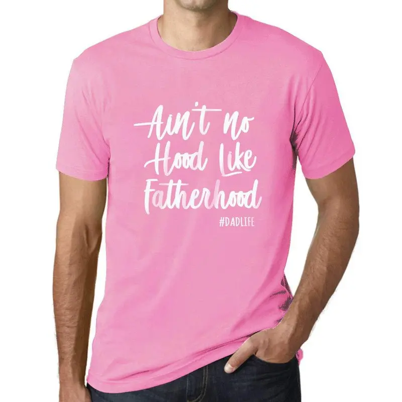 Ultrabasic - Homme Graphique La Paternité N'est Pas Pareille T-Shirt Imprimé Lettres Rose Orchidée 1