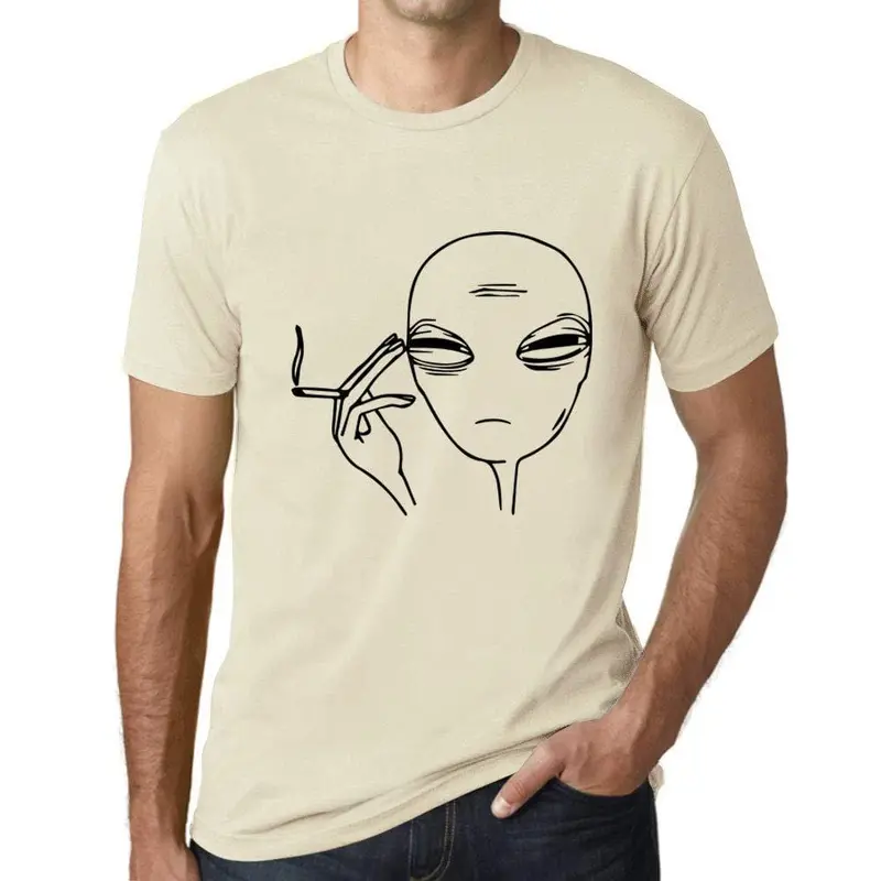 Ultrabasic - Homme Graphique Lapidé Extraterrestre Imprimé Lettres Naturel 1