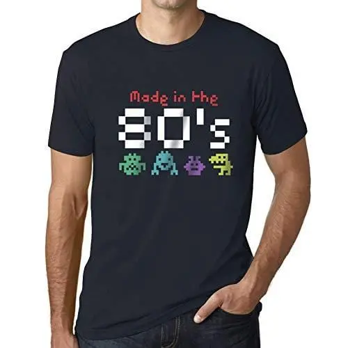 Ultrabasic - Homme Graphique Made In 80'S Impression De Lettre Idée Cadeau Marine 1