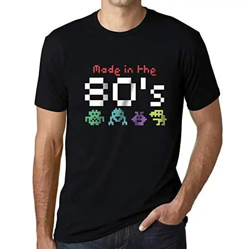Ultrabasic - Homme Graphique Made In 80'S Impression De Lettre Idée Cadeau Noir Profond 1