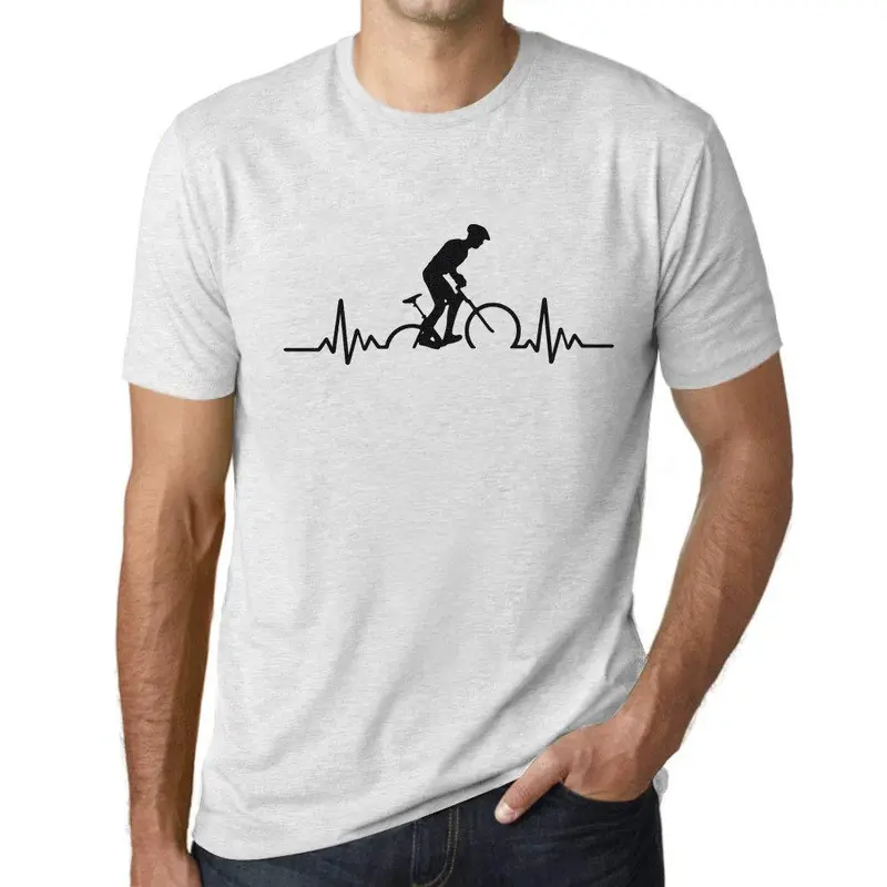 Ultrabasic - Homme Graphique Motard Impulsion Imprimé Lettres Blanc Chiné 1