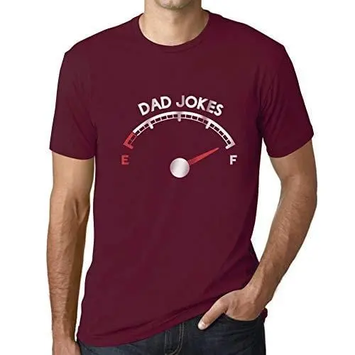 Ultrabasic - Homme Graphique Papa Blagues Réservoir Impression De Lettre Occasionnelle Drôle Bordeaux 1