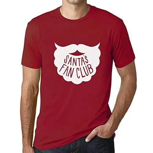 Ultrabasic - Homme Graphique Santa's Fan Club Impression De Lettre Noël Xmas Idée Cadeau Rouge Tango 1