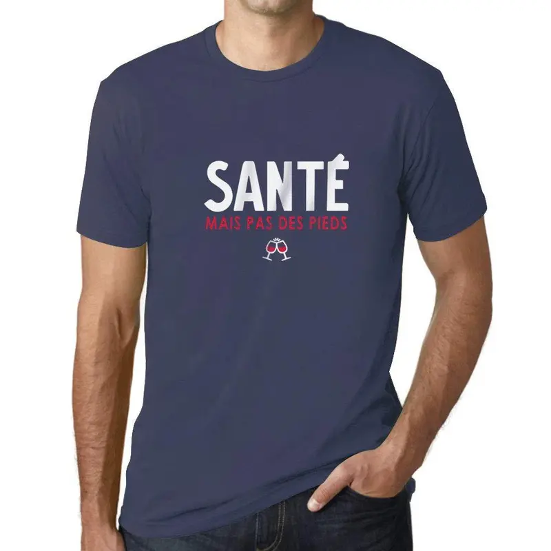 Ultrabasic - Homme Graphique Santé Mais Pas Des Pieds T-Shirt Imprimé Lettres 1