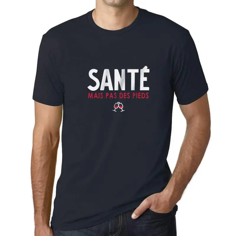 Ultrabasic - Homme Graphique Santé Mais Pas Des Pieds T-Shirt Imprimé Lettres 1