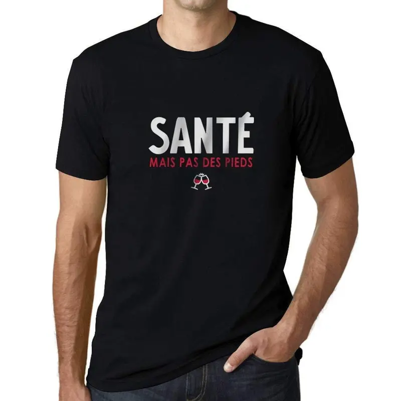 Ultrabasic - Homme Graphique Santé Mais Pas Des Pieds T-Shirt Imprimé Lettres 1