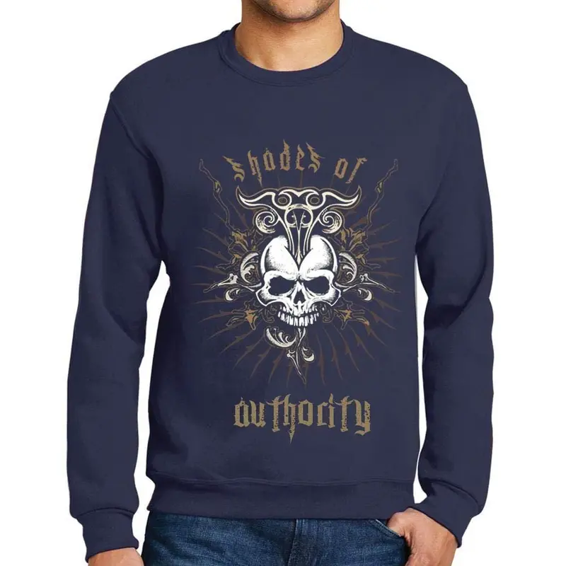 Ultrabasic - Homme Graphique Shades Of Authority T-Shirt Imprimé Lettres Marine 1