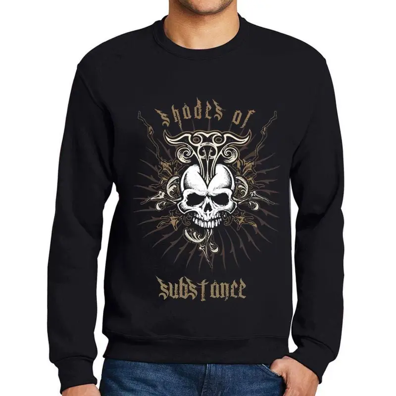 Ultrabasic - Homme Graphique Shades Of Substance T-Shirt Imprimé Lettres Noir Profond 1
