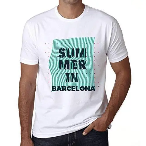 Ultrabasic - Homme Graphique Summer In Barcelona Blanc 1