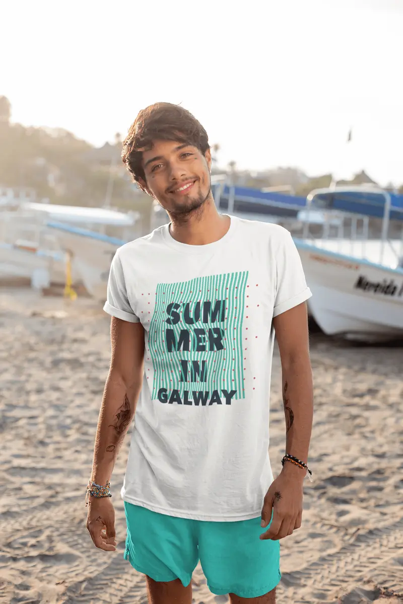 Ultrabasic - Homme Graphique Summer In Galway Blanc 1