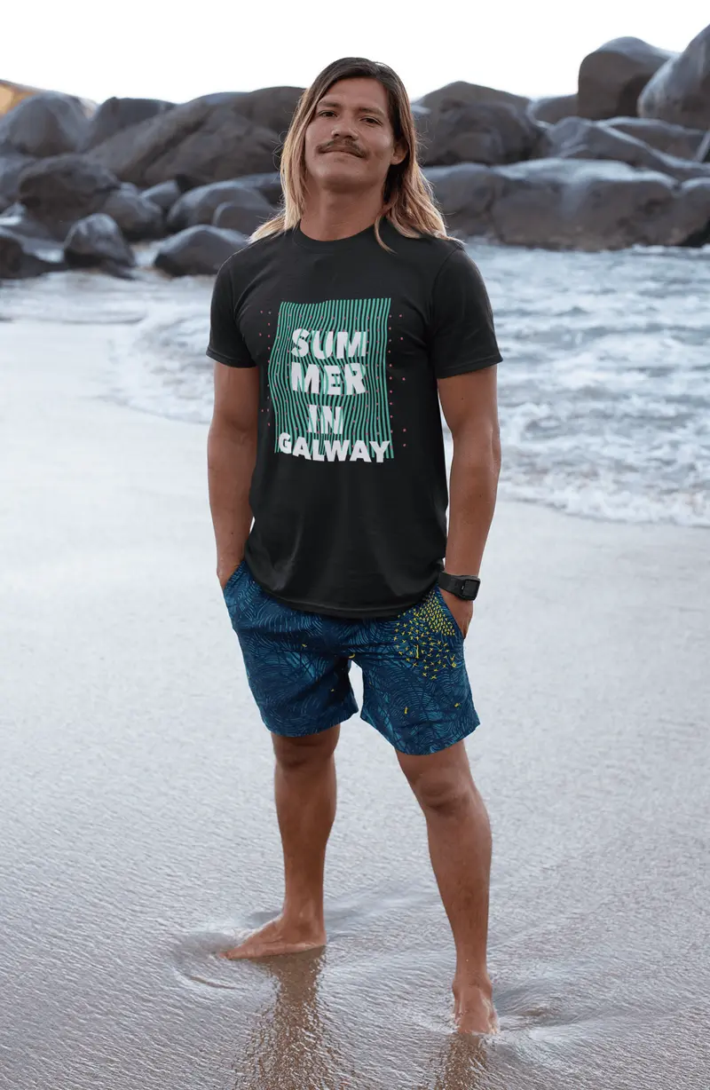Ultrabasic - Homme Graphique Summer In Galway Noir Profond 1