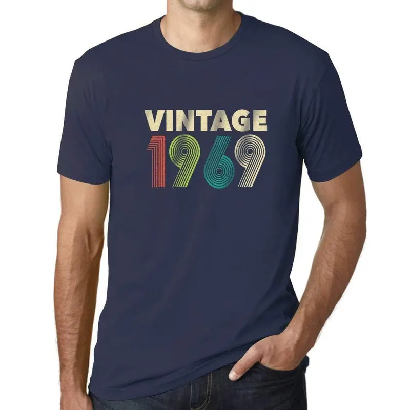 Ultrabasic - Homme Graphique Vintage 1969 Imprimé Nombres French Marine 1