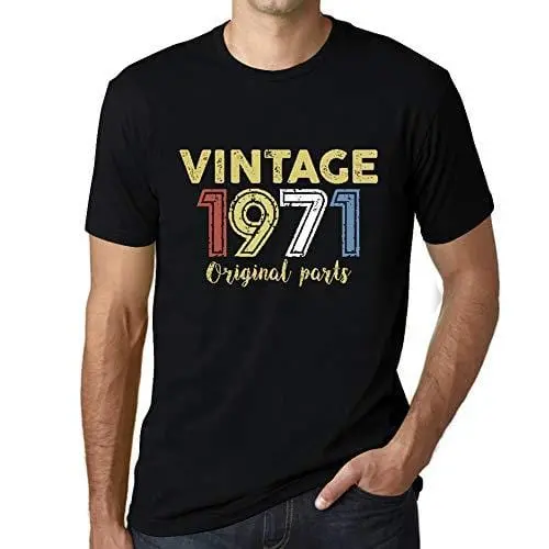 Ultrabasic - Homme Graphique Vintage 1971 T-Shirt Noir Profond 1