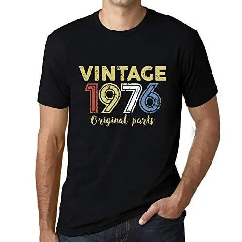 Ultrabasic - Homme Graphique Vintage 1976 T-Shirt Noir Profond 1