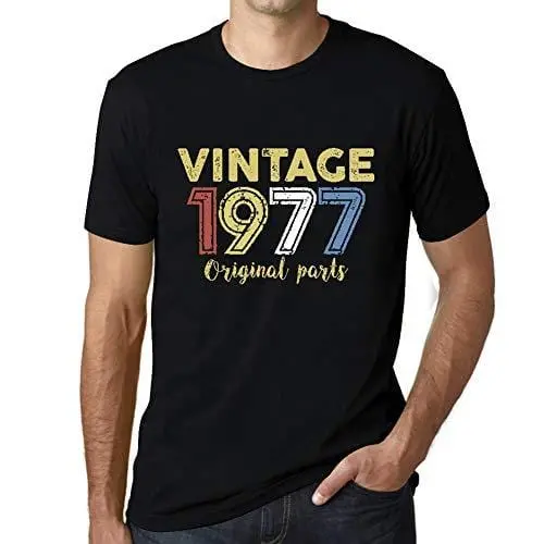 Ultrabasic - Homme Graphique Vintage 1977 T-Shirt Noir Profond 1