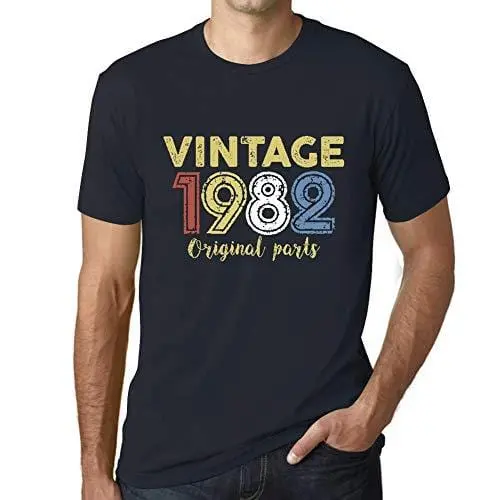 Ultrabasic - Homme Graphique Vintage 1982 T-Shirt Marine 1