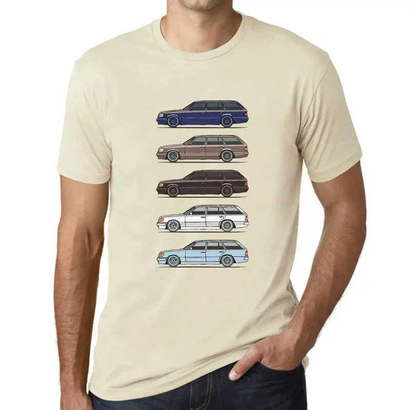 Ultrabasic - Homme Graphique Voiture Classique W124 S124 Voiture De Classe T-Shirt Natruel 1
