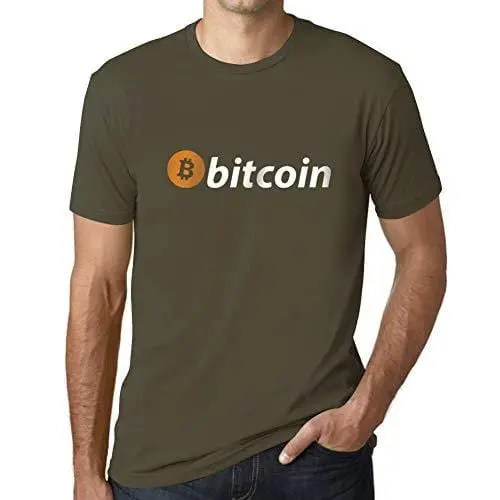 Ultrabasic - Homme T-Shirt Bitcoin Soutien T-Shirt Hodl Btc Crypto Commerçants Cadeau Imprimé Tée-Shirt Army 1