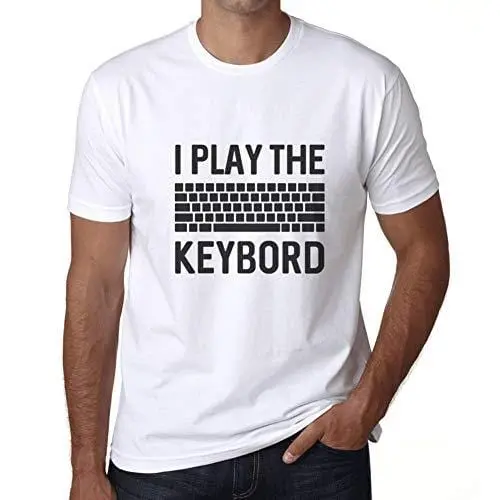 Ultrabasic - Homme T-Shirt Clavier De Joueur T-Shirt Cadeau Imprimé Tée-Shirt Blanco 1