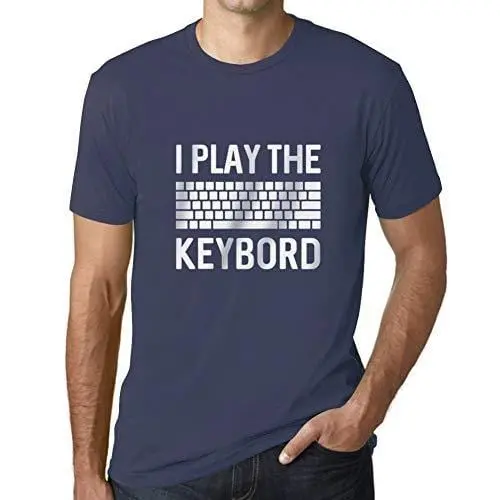 Ultrabasic - Homme T-Shirt Clavier De Joueur T-Shirt Cadeau Imprimé Tée-Shirt Denim 1