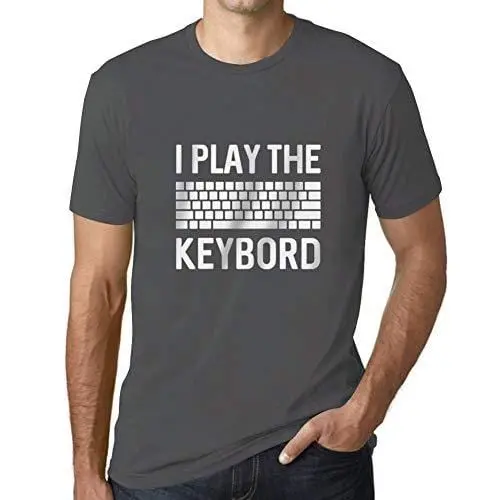 Ultrabasic - Homme T-Shirt Clavier De Joueur T-Shirt Cadeau Imprimé Tée-Shirt Gris Souris 1