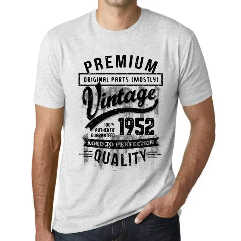 Ultrabasic - Homme T-Shirt Graphique 1952 Aged To Perfection Tee Shirt Cadeau D'anniversaire 1