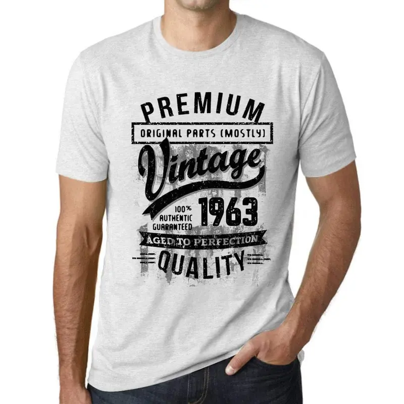 Ultrabasic - Homme T-Shirt Graphique 1963 Aged To Perfection Tee Shirt Cadeau D'anniversaire 1