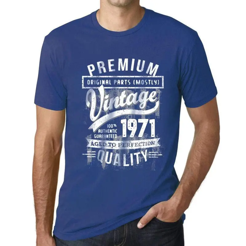 Ultrabasic - Homme T-Shirt Graphique 1971 Aged To Perfection Tee Shirt Cadeau D'anniversaire 1